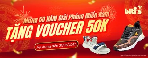 BITI'S TẶNG VOUCHER GIẢM 50K NHÂN DỊP KỶ NIỆM 50 NĂM GIẢI PHÓNG MIỀN NAM